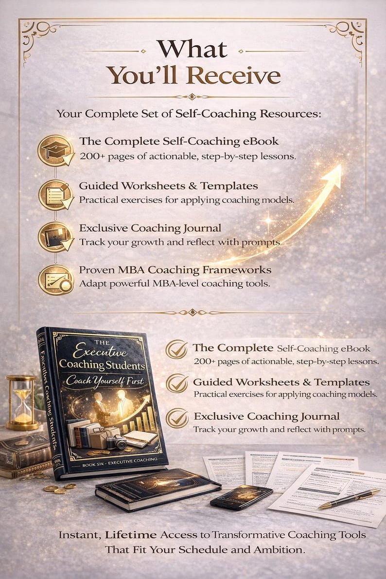 Executive Coaching: Coach Yourself First | MBA Coaching Guide for Self-Awareness, GROW, Feedback & Leadership image 7