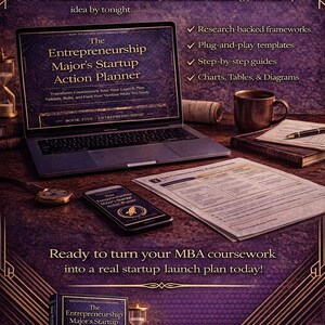 Entrepreneurship Startup Action Planner | MBA Startup Guide for Validation, MVP, GTM & Fundraising image 4