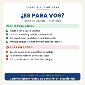 Beierse straattaal in het Spaans | Duitse straattaal in printbare PDF | Echte uitdrukkingen voor een reis naar Beieren | Volledige boekpreview afbeelding 2