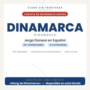 Danish Slang in Spanish | Danish Slang in Printable PDF | Real Phrases for Traveling to Denmark | Full Book Preview image 1