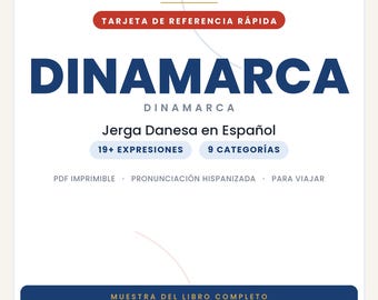 Danish Slang in Spanish | Danish Slang in Printable PDF | Real Phrases for Traveling to Denmark | Full Book Preview