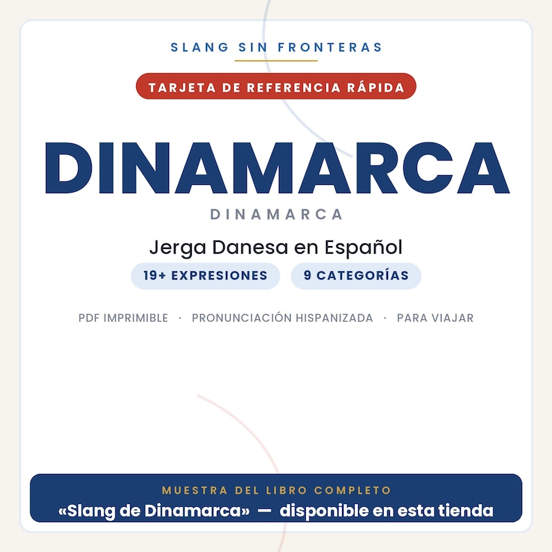 Danish Slang in Spanish | Danish Slang in Printable PDF | Real Phrases for Traveling to Denmark | Full Book Preview image 1