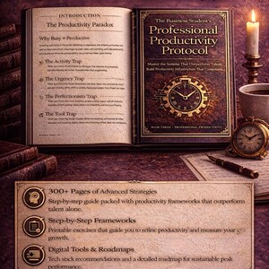 Business Student Productivity Protocol | MBA Productivity Guide for Focus, Deep Work & Time Management imagen 3