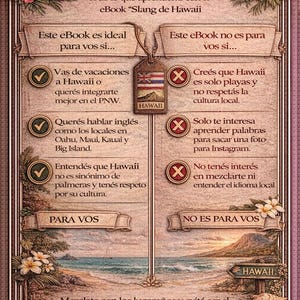 Hawaiian Slang for Spanish Speakers | Real English, Hawaiian Pidgin, and Aloha Spirit | PDF Guide with 80+ Expressions image 2