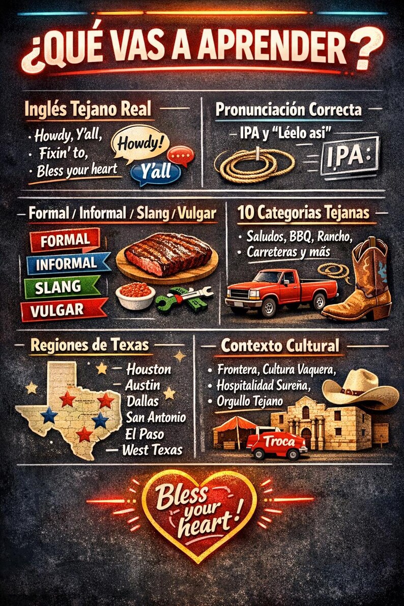 Texas Slang for Spanish Speakers | Real Texas English, Spanglish, and Southern Slang | PDF Guide with 80+ Expressions image 9