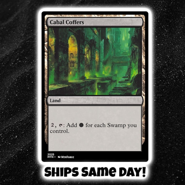 Cabal Coffers - Custom Art Proxy Card Commander Playtest Magic EDH