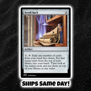 Scroll Rack - Custom Art MTG Playtest Card Commander EDH Magic Proxy