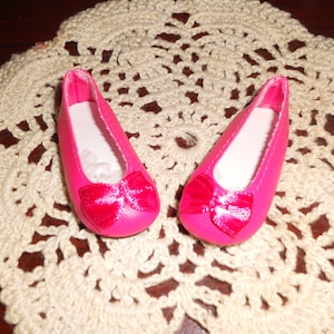 Dark Pink Doll Shoes: Effner Little Darling, 13 inch, 50/23mm