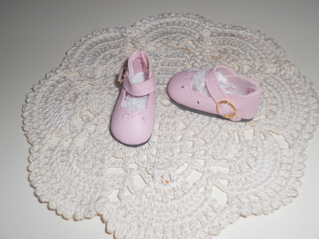 Light Pink Girl Dress Shoes 37mm Fits Connie Lowe Sprockets, YOSD Dolls