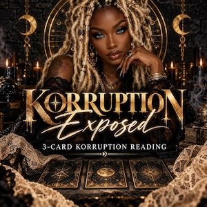 Korruption Exposed | 3-Card Korruption Reading | Hidden Motives Energy Reading | Love, Conflict, Truth, Intuitive Guidance