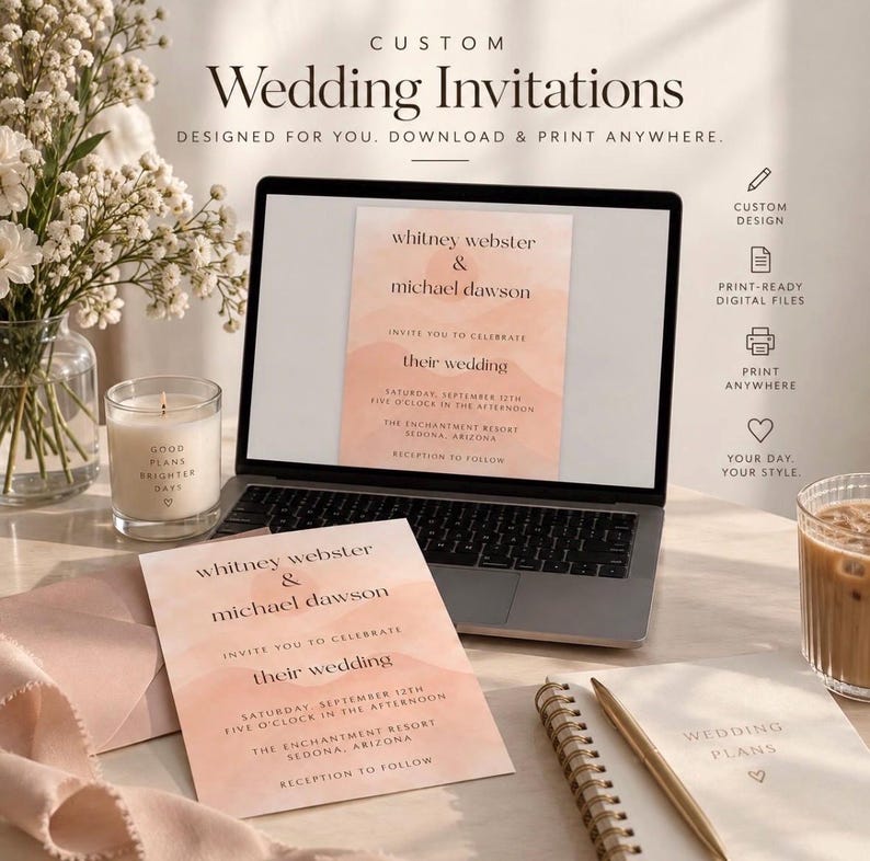 Custom Wedding Invitation Suite | Personalized Wedding Stationery ...