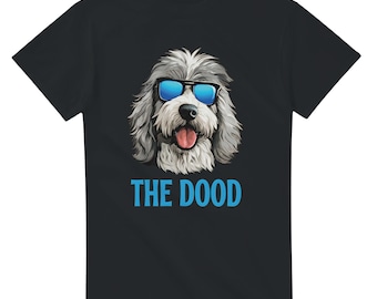 Funny Aussiedoodle T-Shirt | Retro Dog Sunglasses Tee | Gift for Dog Lovers