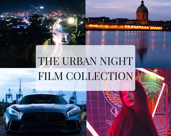 Urban Night Film Lightroom Presets – Cinematic Neon & Street Photography Editing Pack | Moody City Night Presets