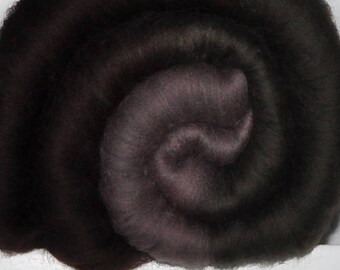 Spinning fiber batt for spinning and felting - Drum carded mixed fiber batt - 2.2 ounces - Reserved Demeanor