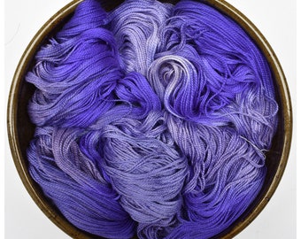 Hand dyed yarn - Merino wool / Mulberry Silk 50/50% yarn, Sport weight, 720 yards - Abere