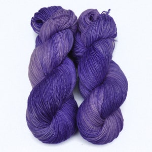 Hand dyed yarn - Superwash Merino wool / Mulberry Silk yarn, Fingering weight, 560 yards - Hahhimas