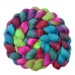 Hand dyed roving - Silk / Polwarth 40/60% wool roving - 4.1 ounces - Party Preparations 2