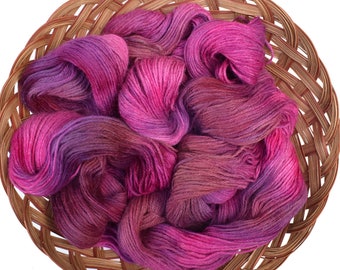 Hand dyed yarn - Superfine Alpaca yarn, DK weight, 250 meters - Ziedu Mate