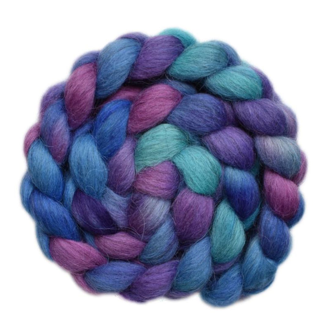 Hand Painted Roving - Faroe Island Wool Spinning Fiber - 4.0 Ounces ...
