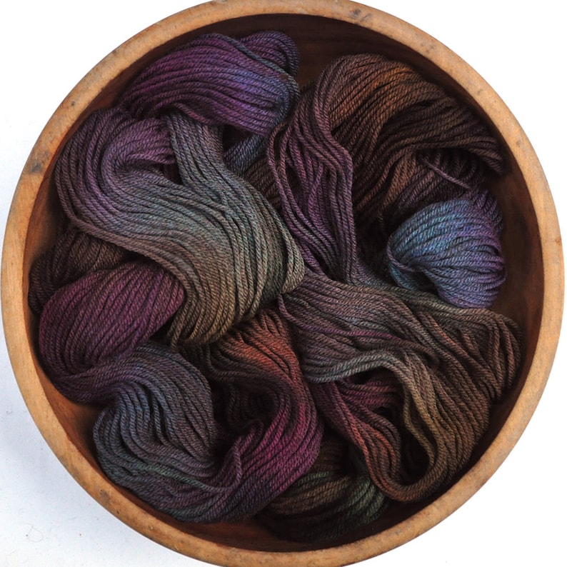Merino wool yarn Sport weight 175 meters Dvorovoi Hand dyed yarn