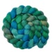 Hand dyed roving - Silk / Polwarth 40/60% wool roving - 4.3 ounces - Sky Ecstasy