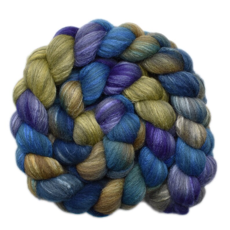 Price reduction Hand dyed roving Popular brand - Silk Gray spinning 30 70% fiber Merino wool
