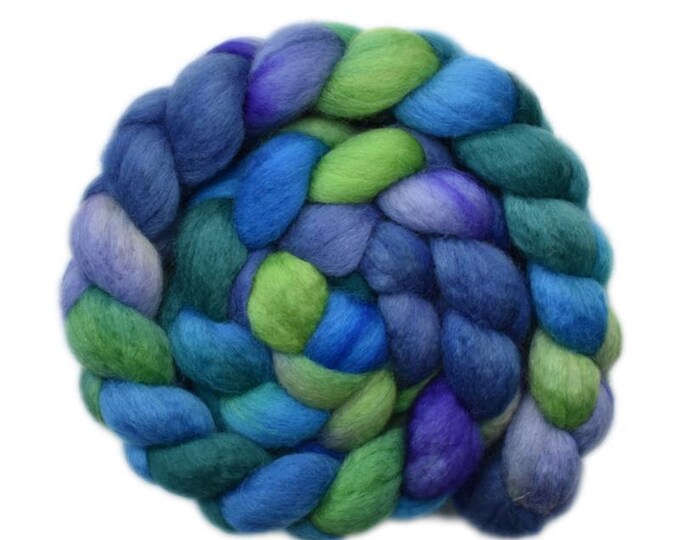 Hand Painted Roving - BFL Wool Spinning Fiber, 4.3 Ounces - Steady State 1 - Etsy