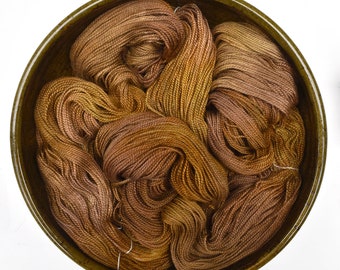 Hand dyed yarn - Merino wool / Mulberry Silk 50/50% yarn, Sport weight, 720 yards - Nuga