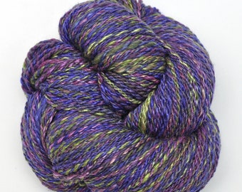 Handspun yarn, 260 yards - Hand painted Silk / Merino wool, worsted weight - Elegant Cape