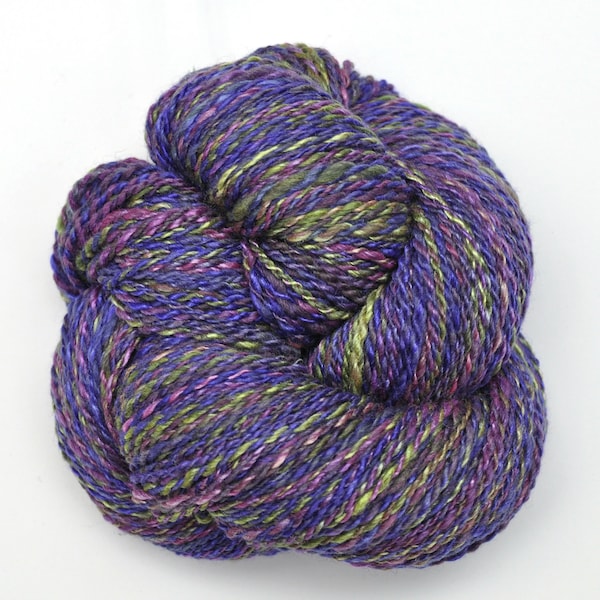 Handspun yarn, 260 yards - Hand painted Silk / Merino wool, worsted weight - Elegant Cape