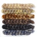 Hand dyed roving - Silk / Merino wool 20/80% spinning fiber - 6.5 ounces - In Retreat