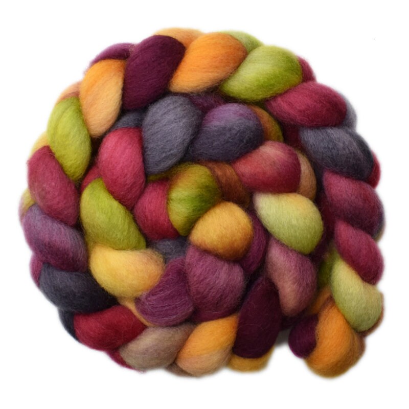 Dyed Wool Roving -16 Assorted Bright Colors