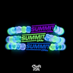 Summit CPAs Inspired Kandi Charms - Multiple Colors + Glow In the Dark Options - Rave Kandi for EDM Festivals, EDM Concerts