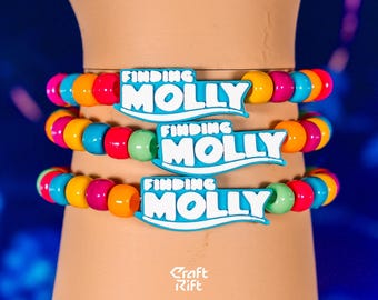 Finding Molly Inspired Kandi Charms - Rave Kandi for EDM Festivals, EDM Concerts