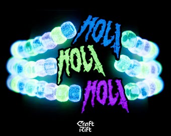 HOL! Inspired Kandi Charms - Multiple Colors + Glow In the Dark Options - Rave Kandi for EDM Festivals, EDM Concerts