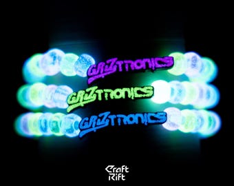 Griztronics Inspired Kandi Charms - Multiple Colors + Glow In the Dark Options - Rave Kandi for EDM Festivals, EDM Concerts