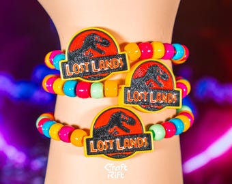 Lost Lands Inspired T-Rex Kandi Charms - Rave Kandi for EDM Festivals, EDM Concerts
