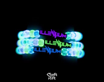 ILLENIUM Inspired Kandi Charms - Multiple Colors + Glow In the Dark Options - Rave Kandi for EDM Festivals, EDM Concerts