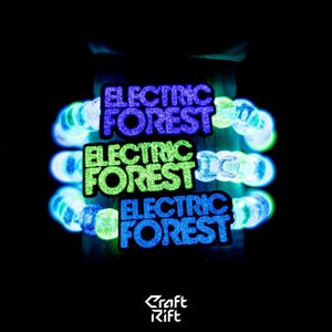 Electric Forest Inspired Kandi Charms - Multiple Colors + Glow In the Dark Options - Rave Kandi for EDM Festivals, EDM Concerts