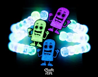 Richard Finger Inspired Kandi Charms - Multiple Colors + Glow In the Dark Options - Rave Kandi for EDM Festivals, EDM Concerts