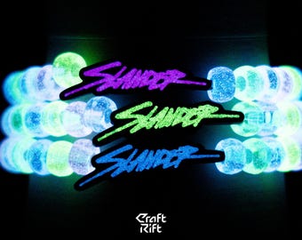 Slander Inspired Kandi Charms - Multiple Colors + Glow In the Dark Options - Rave Kandi for EDM Festivals, EDM Concerts