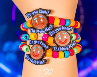 Do you know the Molly Man? Inspired Kandi Charm - Rave Kandi for EDM Festivals, EDM Concerts