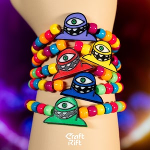 Subtronics Cyclops Kandi Charms - Rave Kandi for EDM Festivals, EDM Concerts