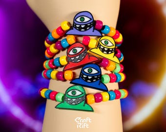 Subtronics Cyclops Kandi Charms - Rave Kandi for EDM Festivals, EDM Concerts