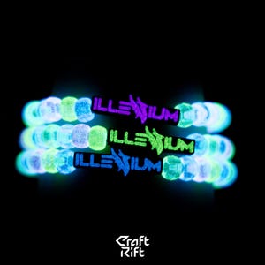 ILLENIUM Inspired Kandi Charms - Multiple Colors + Glow In the Dark Options - Rave Kandi for EDM Festivals, EDM Concerts