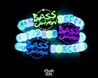 Bass Canyon Inspired Kandi Charms - Multiple Colors + Glow In the Dark Options - Rave Kandi for EDM Festivals, EDM Concerts