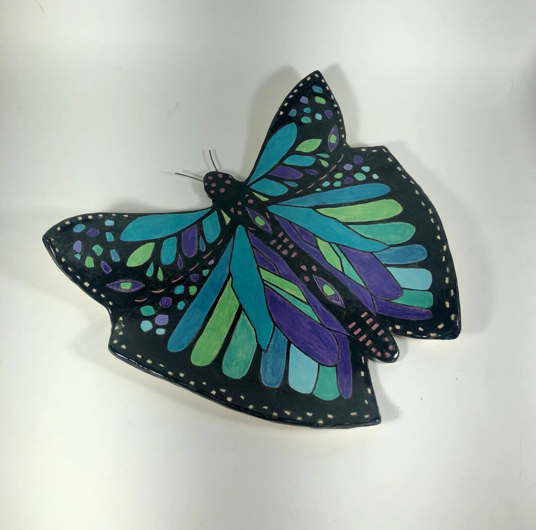 Ceramic Butterfly Wall Art Ceramic Butterfly Ceramics and Etsy