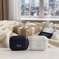 Luxury Personalized Gold Initials Case for Airpods Pro 3 Pro 2 Pro | Airpods 4 3 2 1 Vegan Leather Effect Custom Gold Monogram Cover Shell