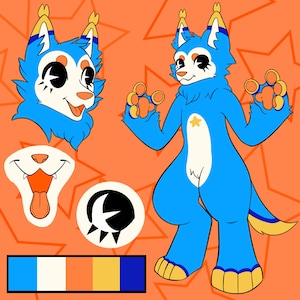 Fursona reference sheet