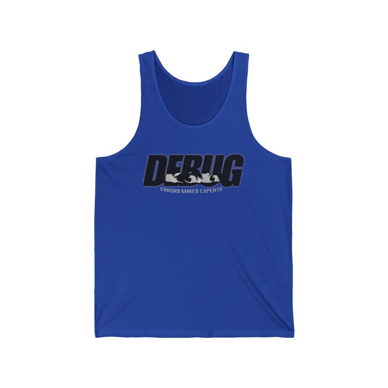 Programmer Debug Tank Top, Errors Make Experts, Software Developer Humor image 6
